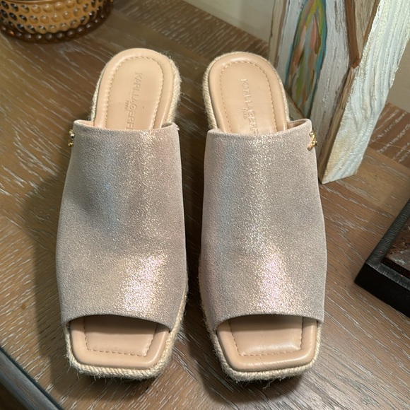 Karl Lagerfield Wedge Sandals - Picture 2 of 8